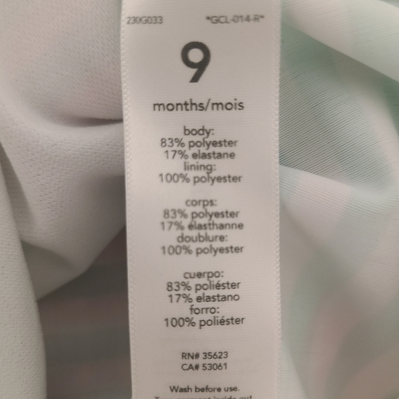 🌟5/$25 Carter's 2 Piece Swimsuit Size 9 Months - Picture 7 of 8